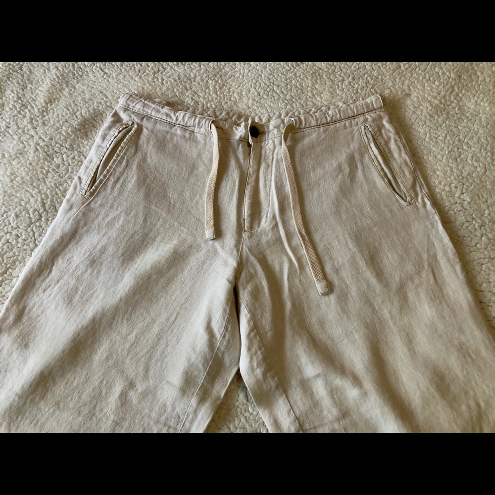 Tasso Elba Island - Beach Pants - Linen Off White